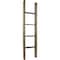 Ekena Millwork 15"W x 60"H x 3 1/2"D Vintage Farmhouse 4 Rung Ladder, Barnwood Decor Collection, Pebble Grey DECR015X060X04LDRPG - alternate 1